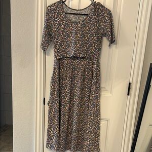 Latched Mama Scoop Neck Midi Sundress